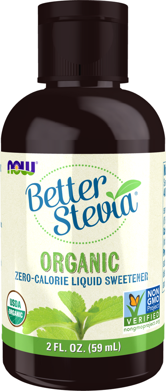 NOW BetterStevia® Organic Zero-Calorie Liquid Sweetener, 2 fl. oz.