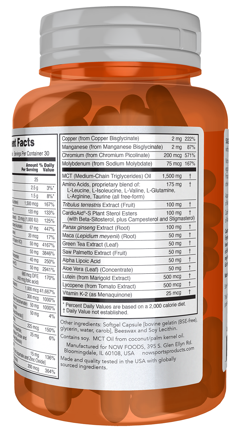 NOW Sports, Men's Active Sports Multi, Daily Multivitamin, 90 Softgels