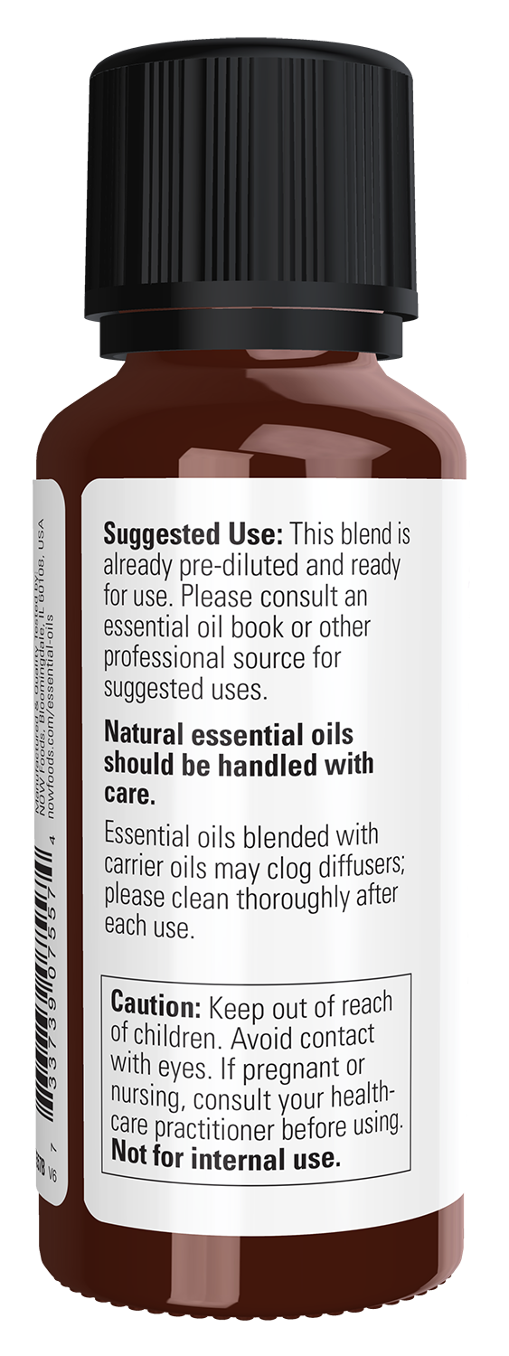 NOW Essential Oils, Jasmine Absolute Oil Blend with Jojoba, 1 fl. oz