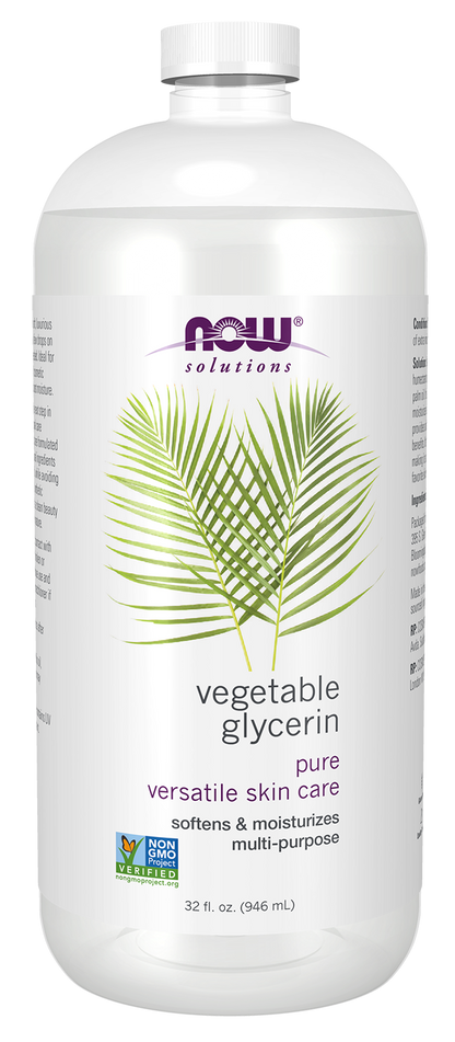 NOW Solutions, Vegetable Glycerin, Multi-Purpose Skin Care, 32 fl. oz
