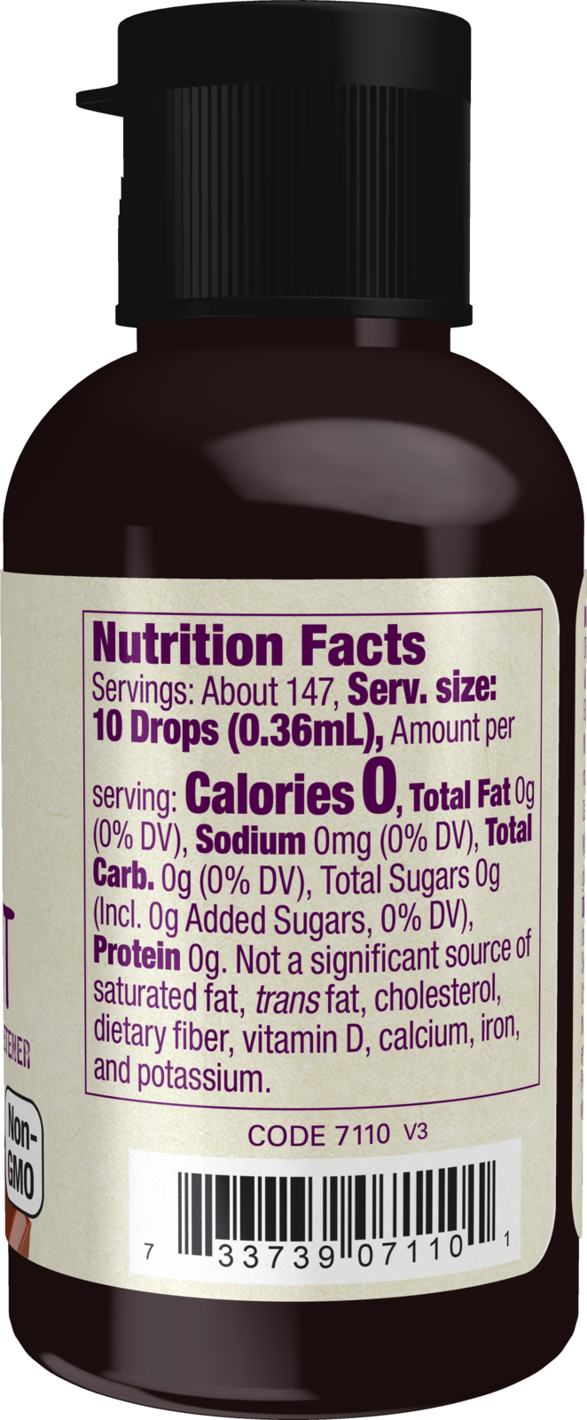 NOW Foods, Organic Liquid Monk Fruit, Chocolate, Zero-Calorie, 1.8 fl. oz