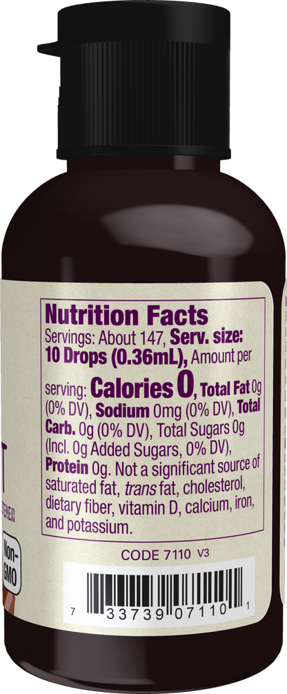 NOW Foods, Organic Liquid Monk Fruit, Chocolate, Zero-Calorie, 1.8 fl. oz