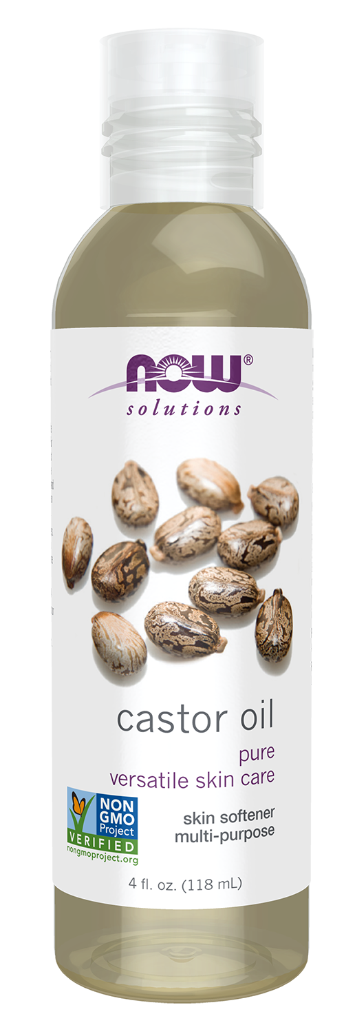 NOW Solutions, Castor Oil, Versatile Skin Care, Multi-Purpose, 4 fl. oz