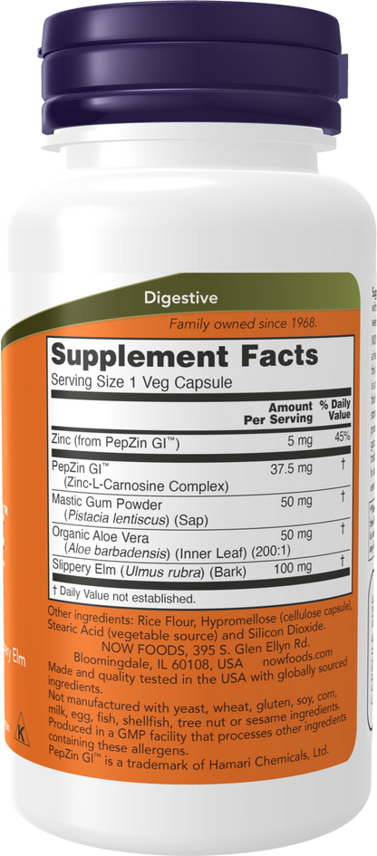 NOW Supplements, Gastro Comfort,  with Mastic Gum, Aloe Vera, 60 Veg Caps