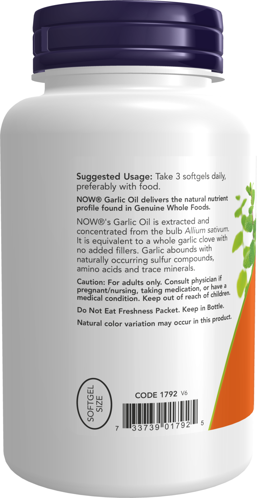 NOW Supplements, Garlic Oil Concentrate, 250 Softgels