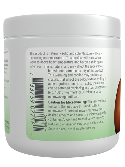 NOW Solutions, Certified Organic Shea Butter, Moisturizer, 7 oz