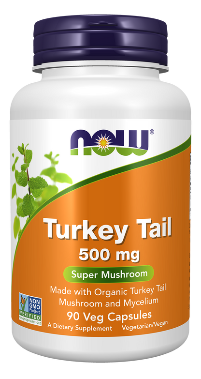 NOW Supplements, Turkey Tail 500 mg,  90 Veg Caps