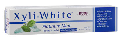 NOW Solutions, Xyliwhite™ Toothpaste Gel, Platinum Mint, 6.4 oz