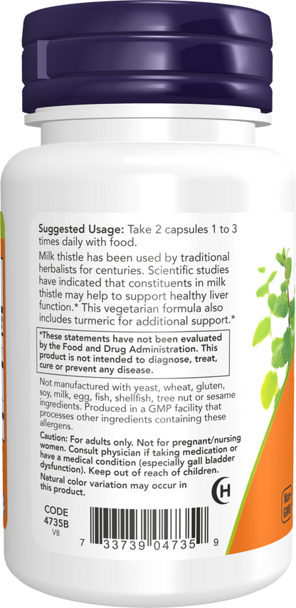 NOW Supplements, Silymarin Milk Thistle Extract 150 mg, 60 Veg Caps