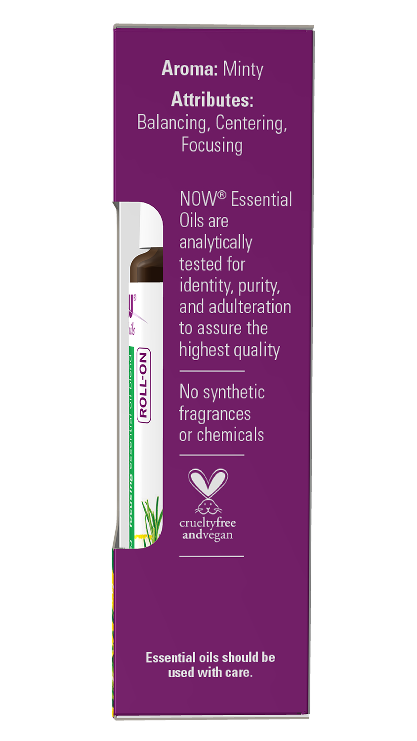 NOW Essential Oils, Mind That Energy Focusing Roll On Blend, 10 mL