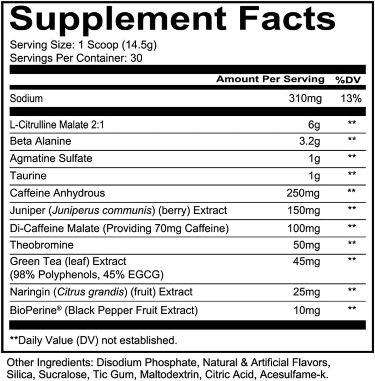 Redcon1 Total War Pre Workout - 30 Servings - Peach Candy