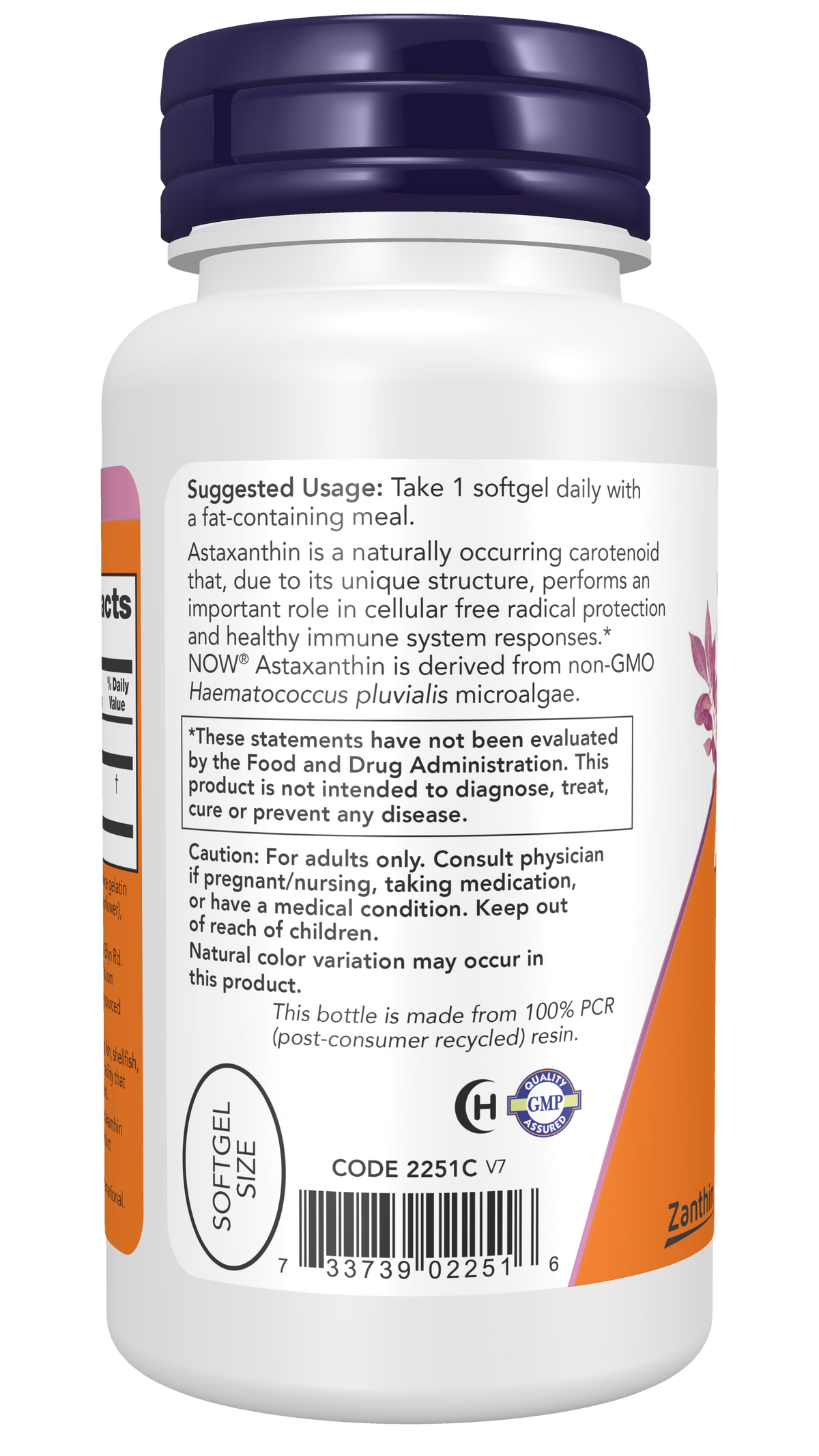 NOW Supplements, Astaxanthin 10mg, Zanthin®, Extra Strength, 60 Softgels