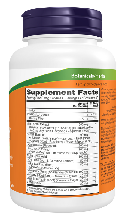 NOW Supplements, Liver Refresh™, with Milk Thistle Extract, 90 Veg Caps