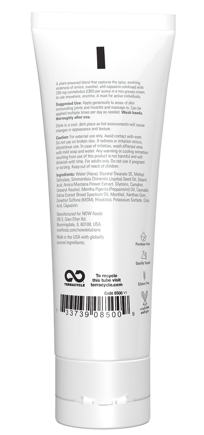 NOW Solutions, CBD Massage Oil, 4-ounces