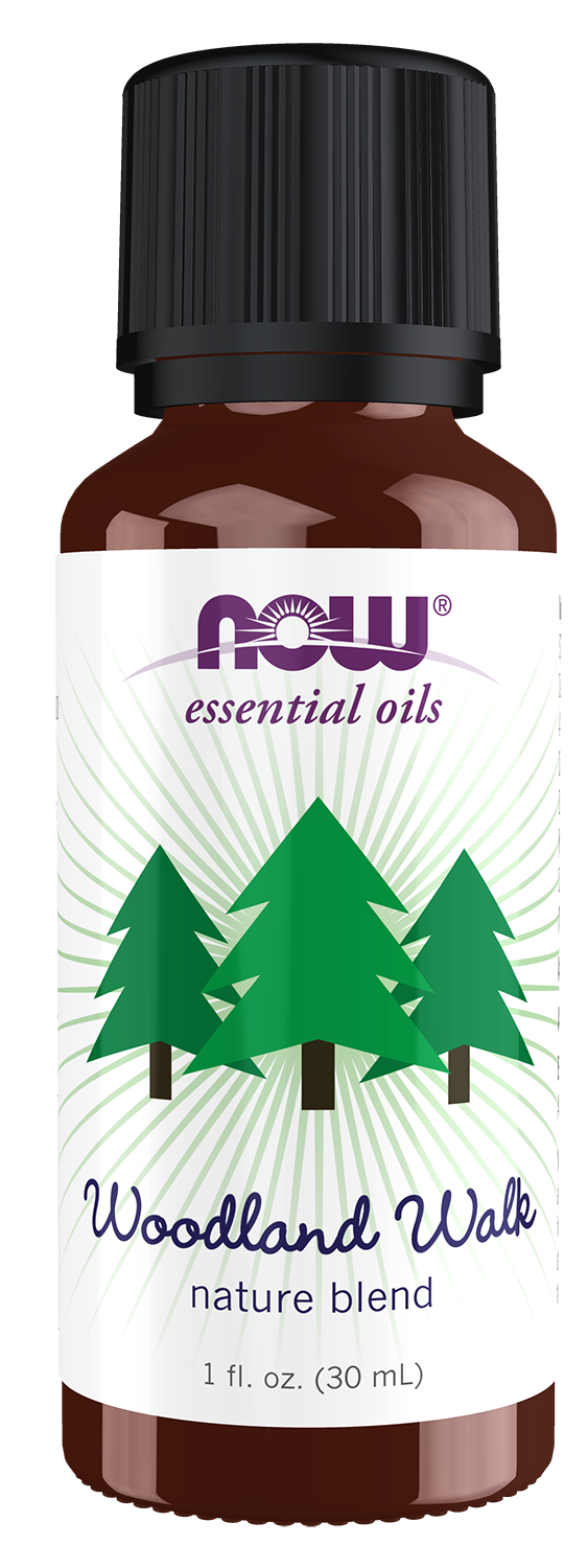 NOW Essential Oils, Woodland Walk Oil Blend, Steam Distilled, 1 fl. oz