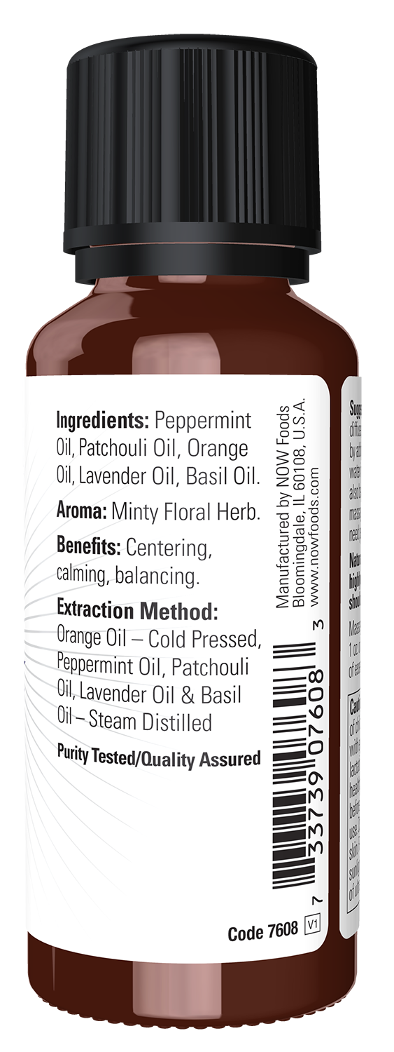 NOW Essential Oils, Peace & Harmony Oil Blend, Calming Blend, 1 fl. oz