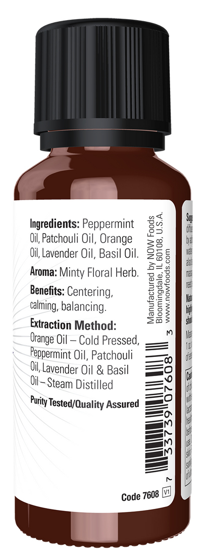 NOW Essential Oils, Peace & Harmony Oil Blend, Calming Blend, 1 fl. oz