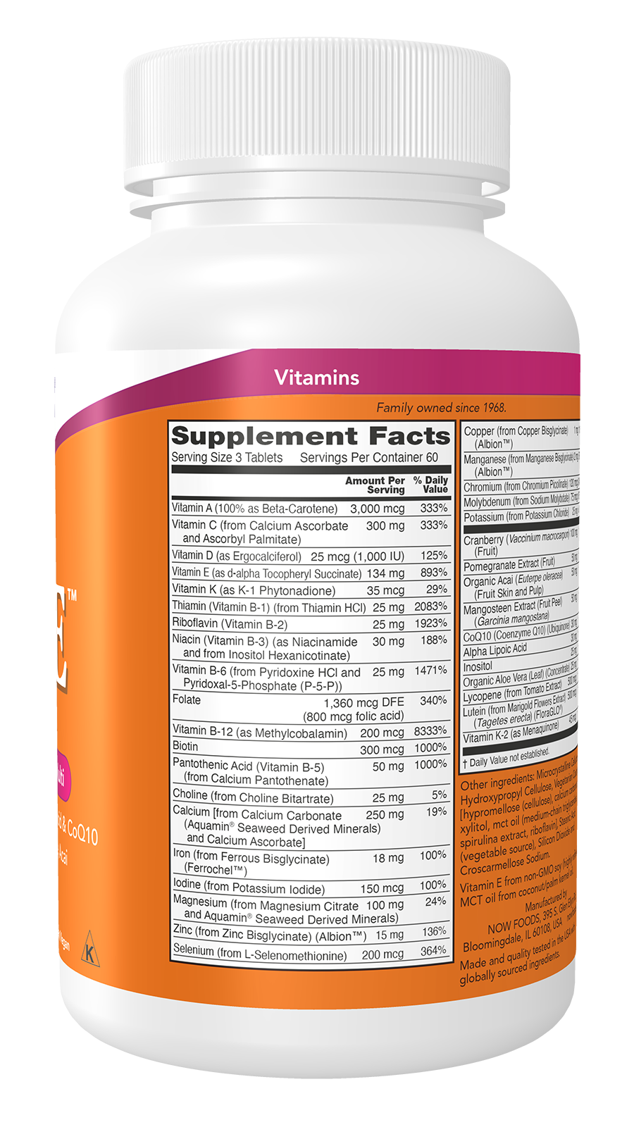 NOW Supplements, Eve™ Women's Multivitamin, 180 Tabs