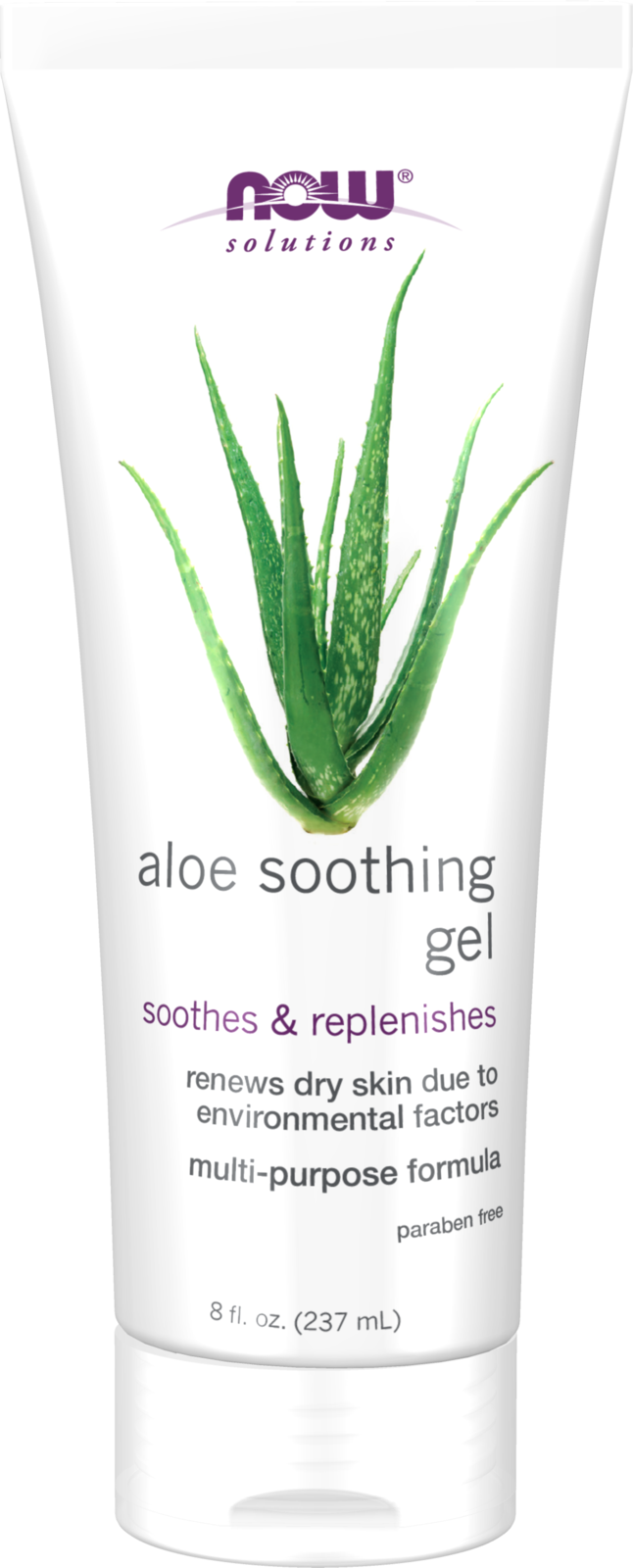 NOW Solutions, Aloe Soothing Gel, Soothing & Replenishing, 8 fl. oz