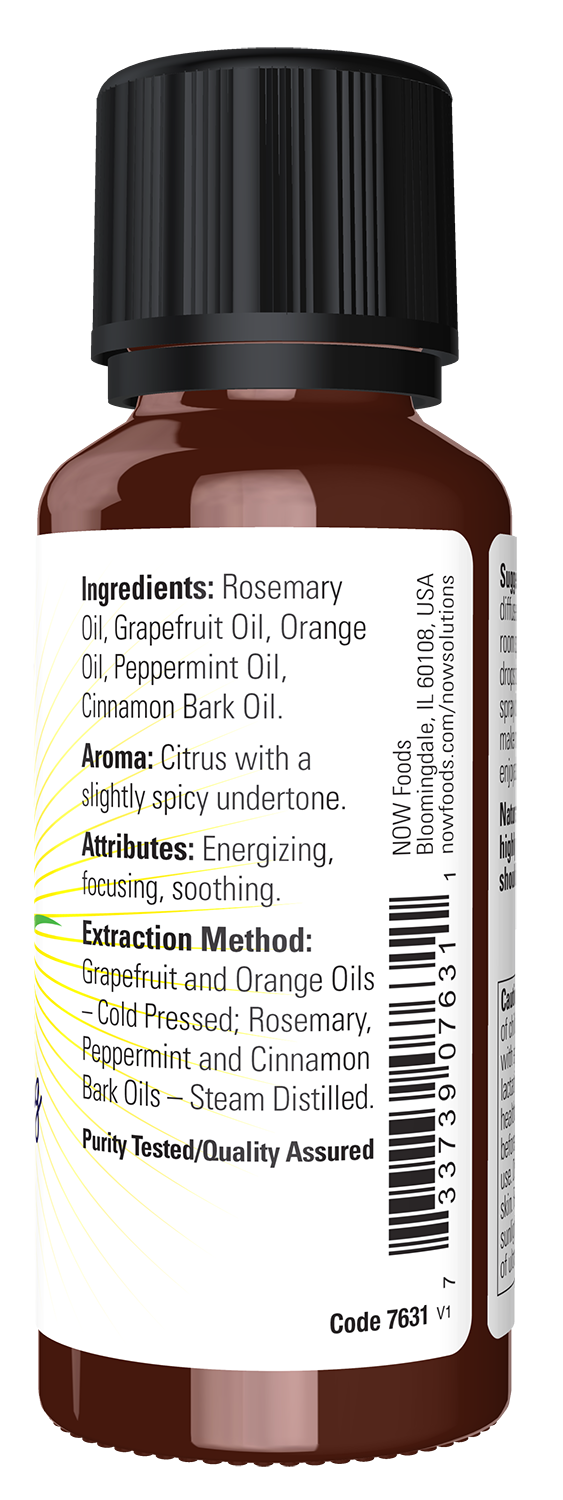 NOW Essential Oils, Good Morning Sunshine Uplifting Aroma Blend, 1 fl. oz