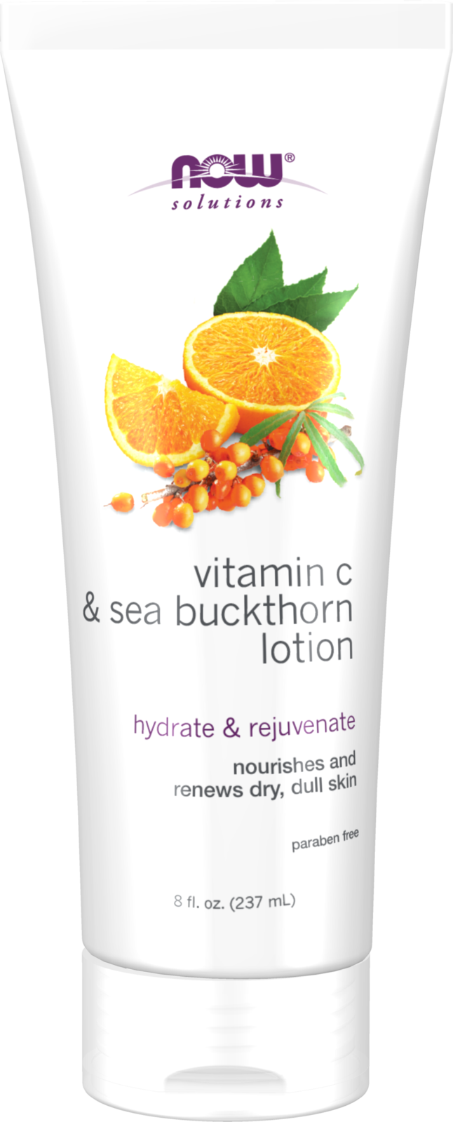 NOW Solutions, Vitamin C and Sea Buckthorn Lotion, Dry Skin, 8 fl. oz