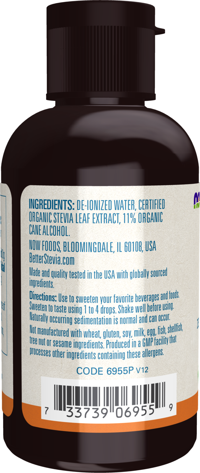 NOW BetterStevia® Original Zero-Calorie Liquid Sweetener, 2 fl. oz.
