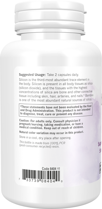 NOW Solutions, Bamboo Silica Beauty, Hair, Skin & Nails*, 90 Veg Caps