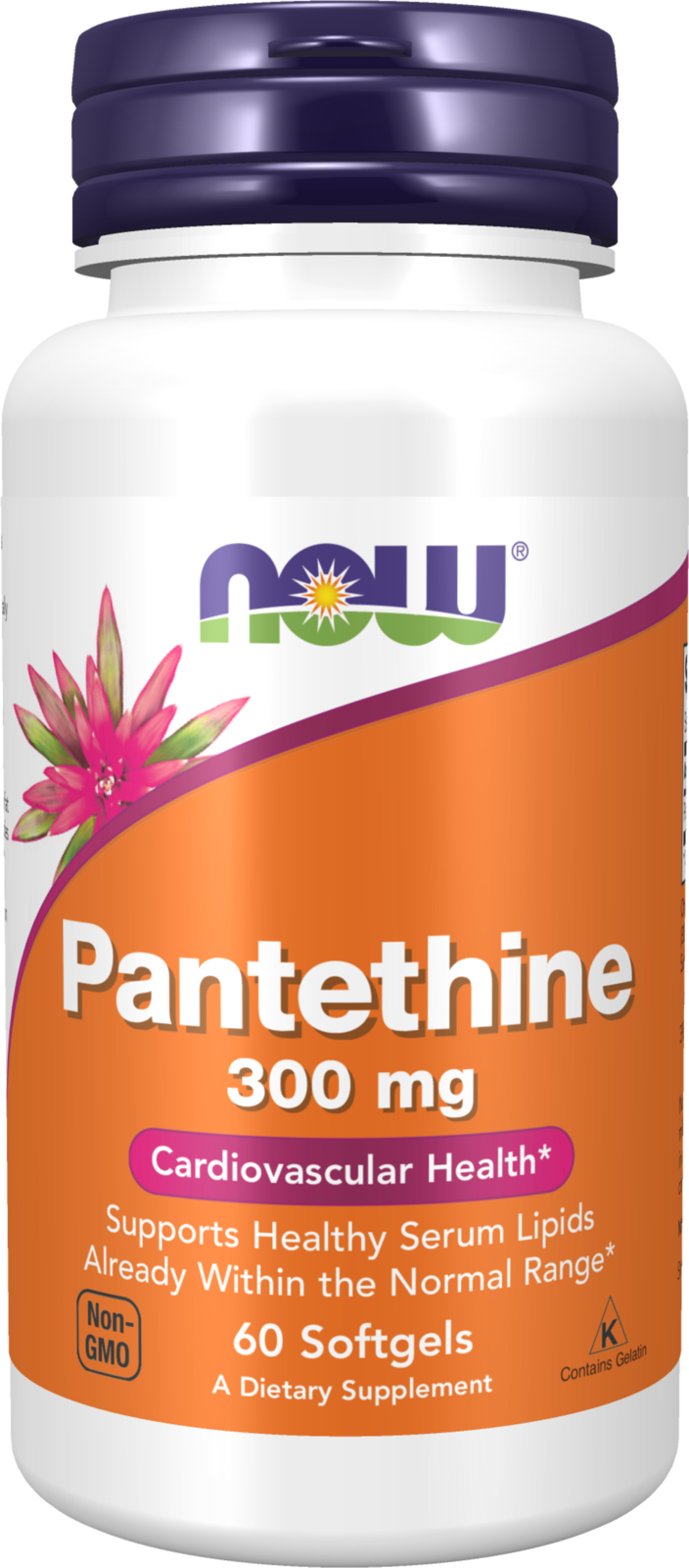 NOW Supplements, Pantethine 300 mg, Cardiovascular Health*, 60 Softgels