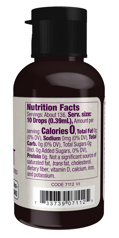 NOW Foods, Organic Liquid Monk Fruit, Caramel Zero-Calorie, 1.8  fl. oz