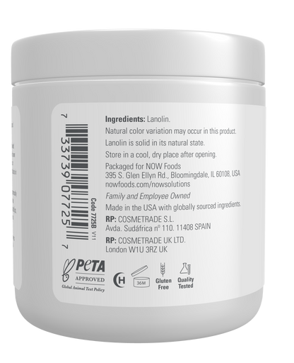 NOW Solutions, Lanolin, For Rough Dry Skin, 7 oz