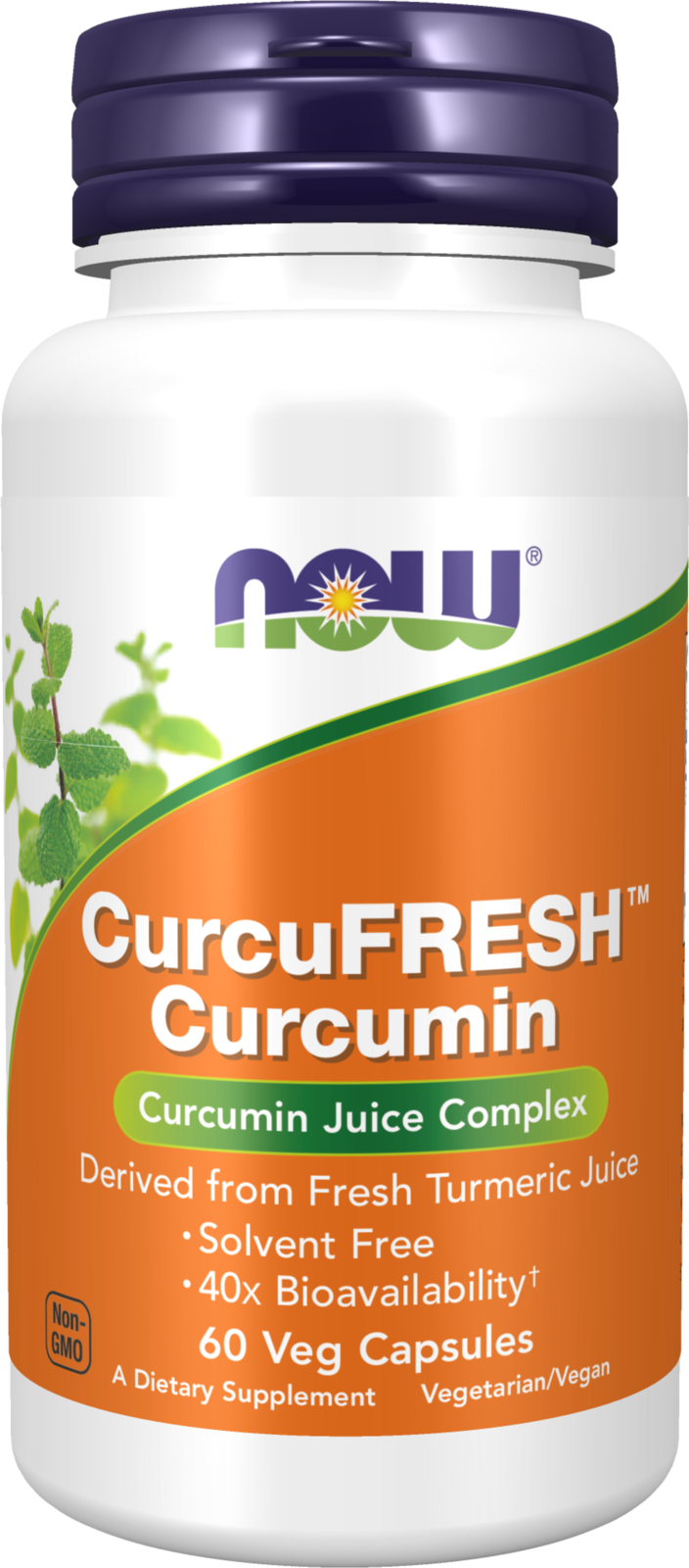 NOW Supplements, CurcuFRESH™ Curcumin, from Turmeric Juice, 60 Veg Caps