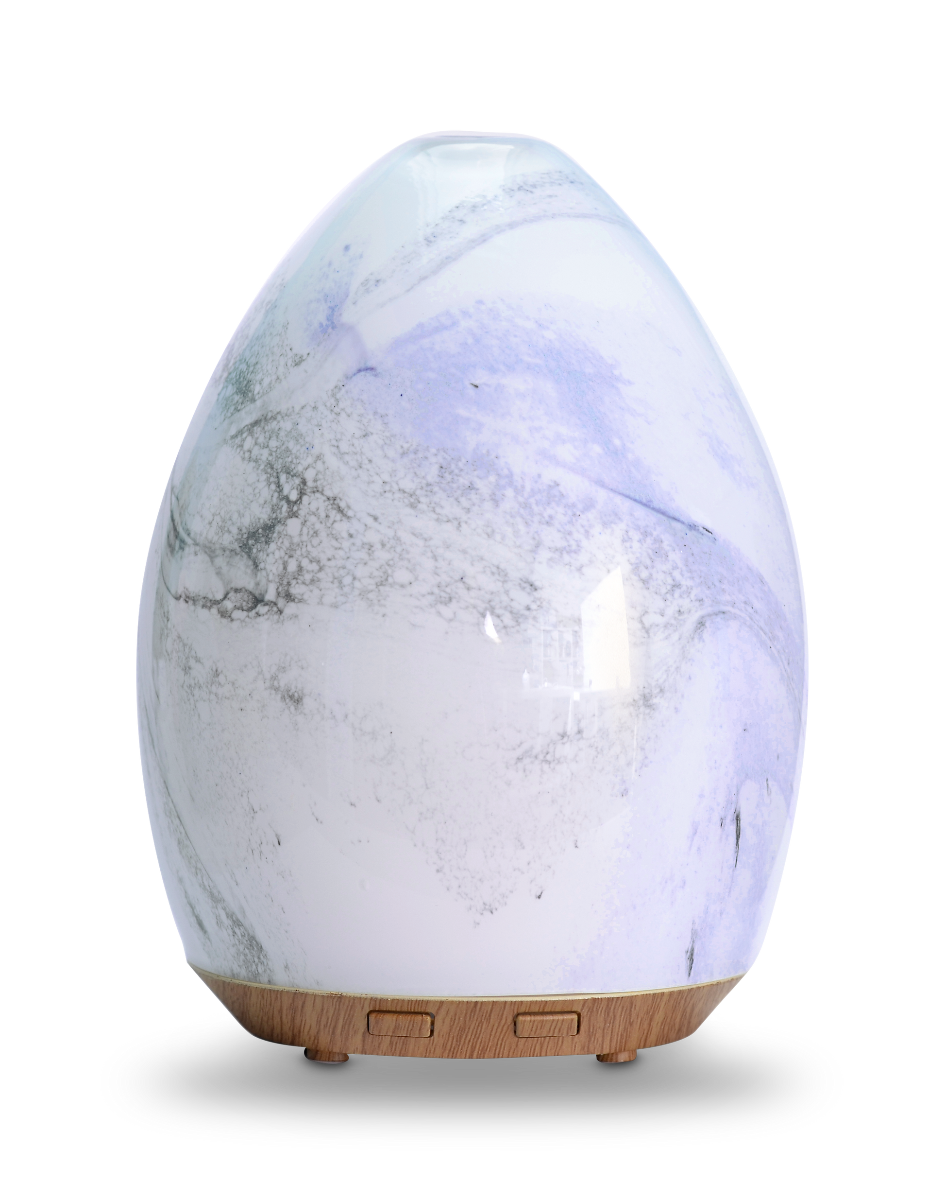 NOW Solutions, Ultrasonic USB Glass Swirl Aromatherapy Oil Diffuser