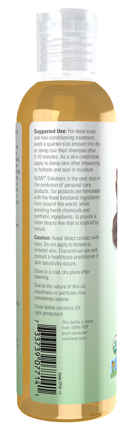 NOW Solutions, Organic Jojoba Oil, Moisturizing Multi-Purpose, 8 fl. oz