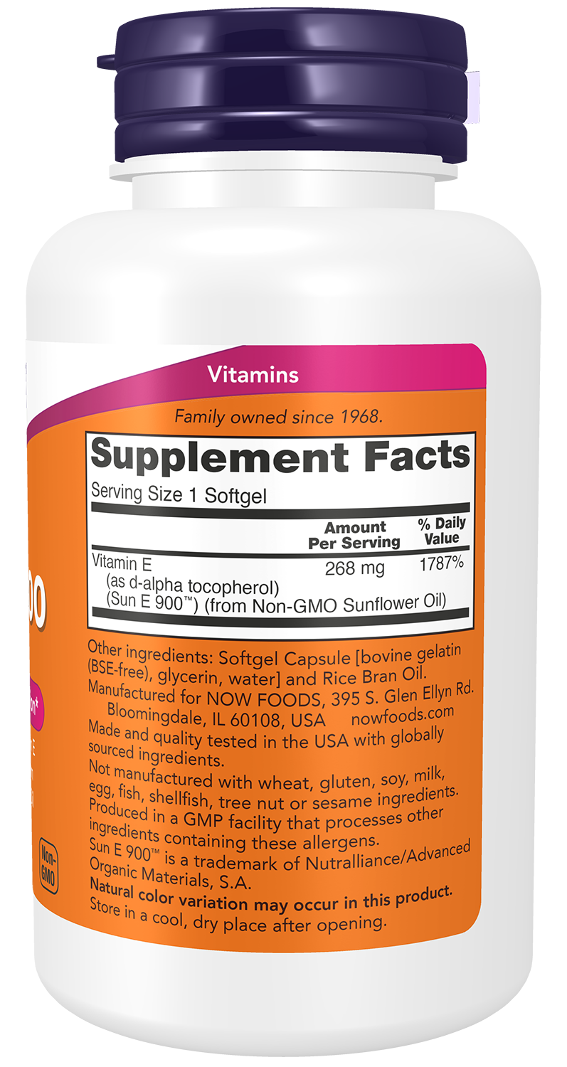 NOW Supplements, Sun-E™ 400 IU with d-alpha Tocopherol, 120 Softgels