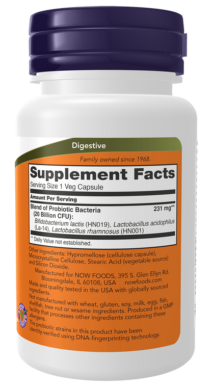 NOW Supplements, Women's Probiotic, 20 Billion, 50 Veg Caps