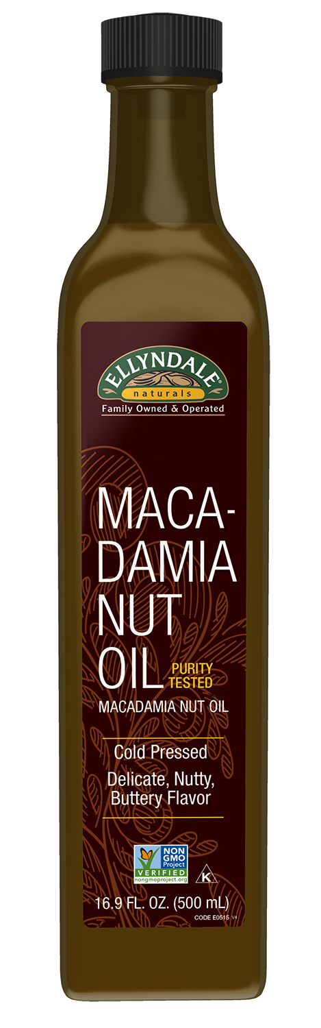 NOW Foods, Macadamina Nut Oil , Cold Pressed, Glass Bottle, 16.9 fl. oz