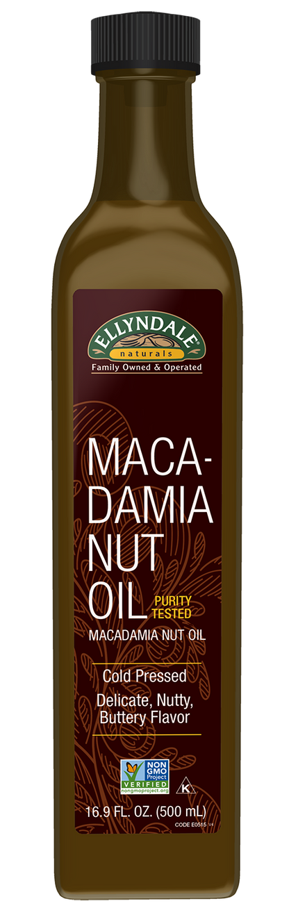NOW Foods, Macadamina Nut Oil , Cold Pressed, Glass Bottle, 16.9 fl. oz