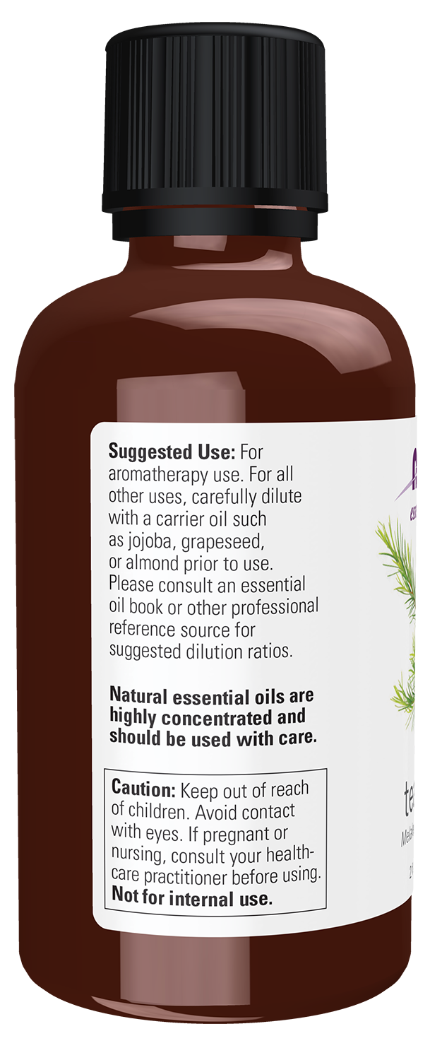 NOW Essential Oils, Tea Tree Oil, Steam Distilled, Undiluted, 2 fl. oz
