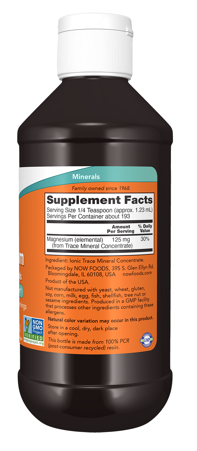 NOW Supplements, Liquid Magnesium with Trace Minerals, 8 oz