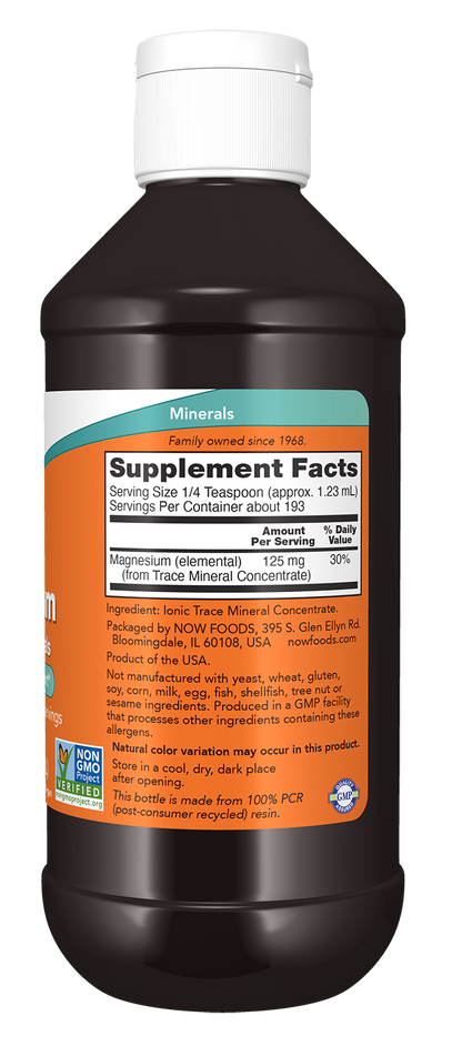 NOW Supplements, Liquid Magnesium with Trace Minerals, 8 oz