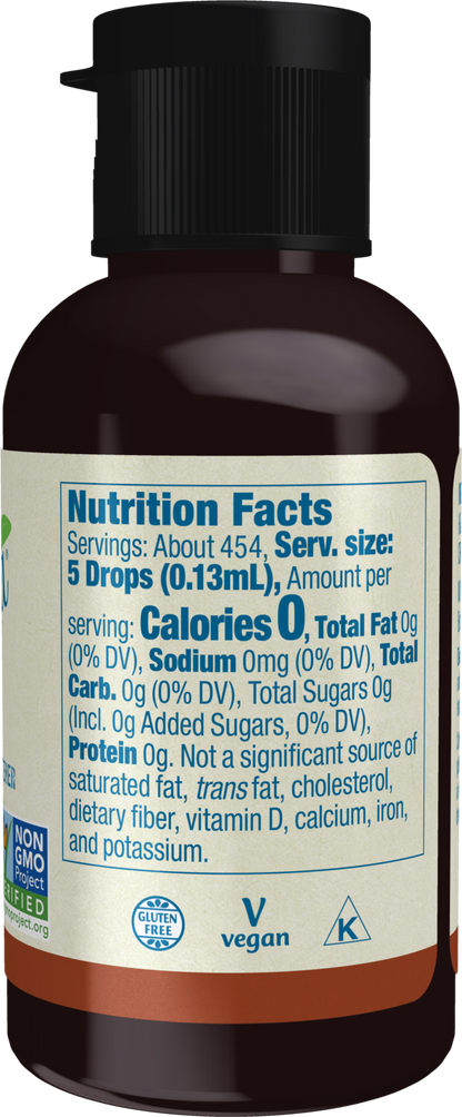 NOW  BetterStevia® Hazelnut Zero-Calorie Liquid Sweetener, 2 fl. oz.