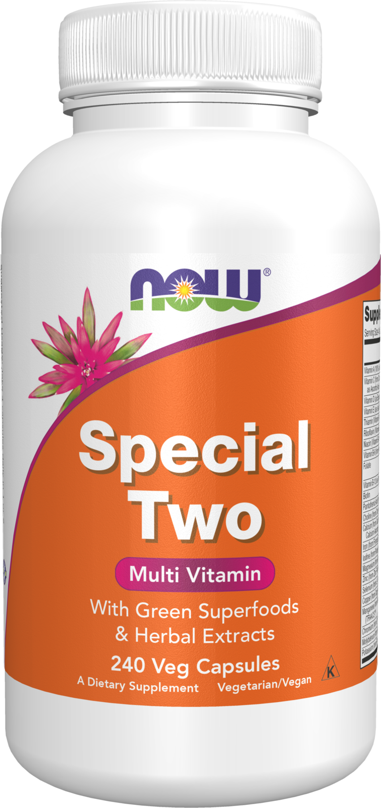 NOW Supplements, Special Two with Green Superfoods & Herbs, 240 Veg Caps