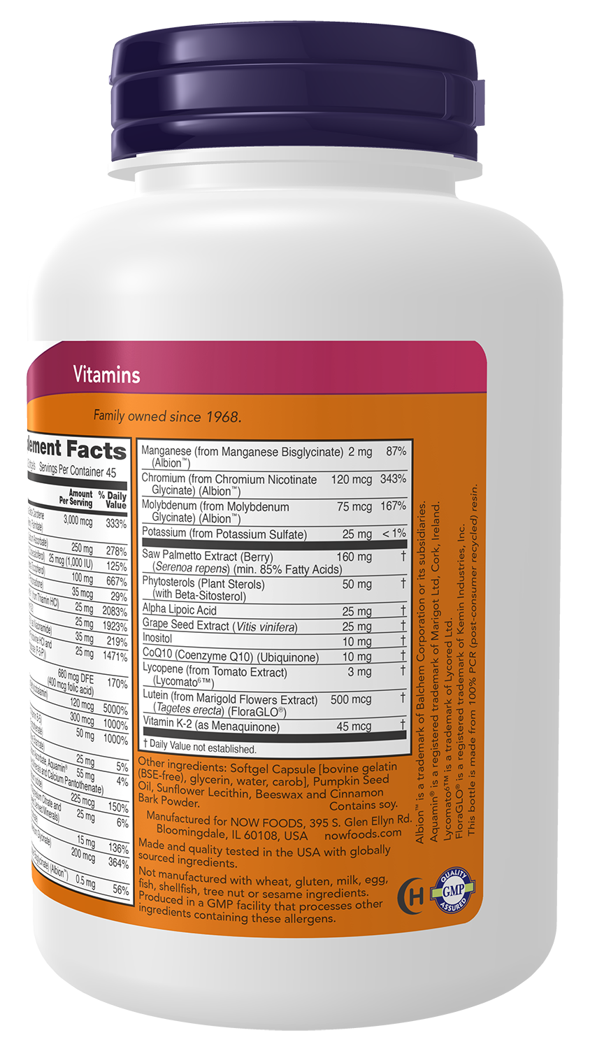 NOW Supplements, ADAM™ Men's Multivitamin, 90 Softgels