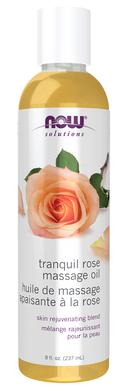 NOW Solutions, Tranquil Rose Massage Oil, Body Moisturizer, 8 fl. oz