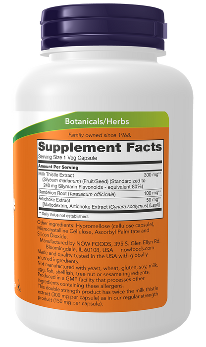 NOW Supplements, Milk Thistle Extract 300 mg, Silymarin, 200 Veg Caps