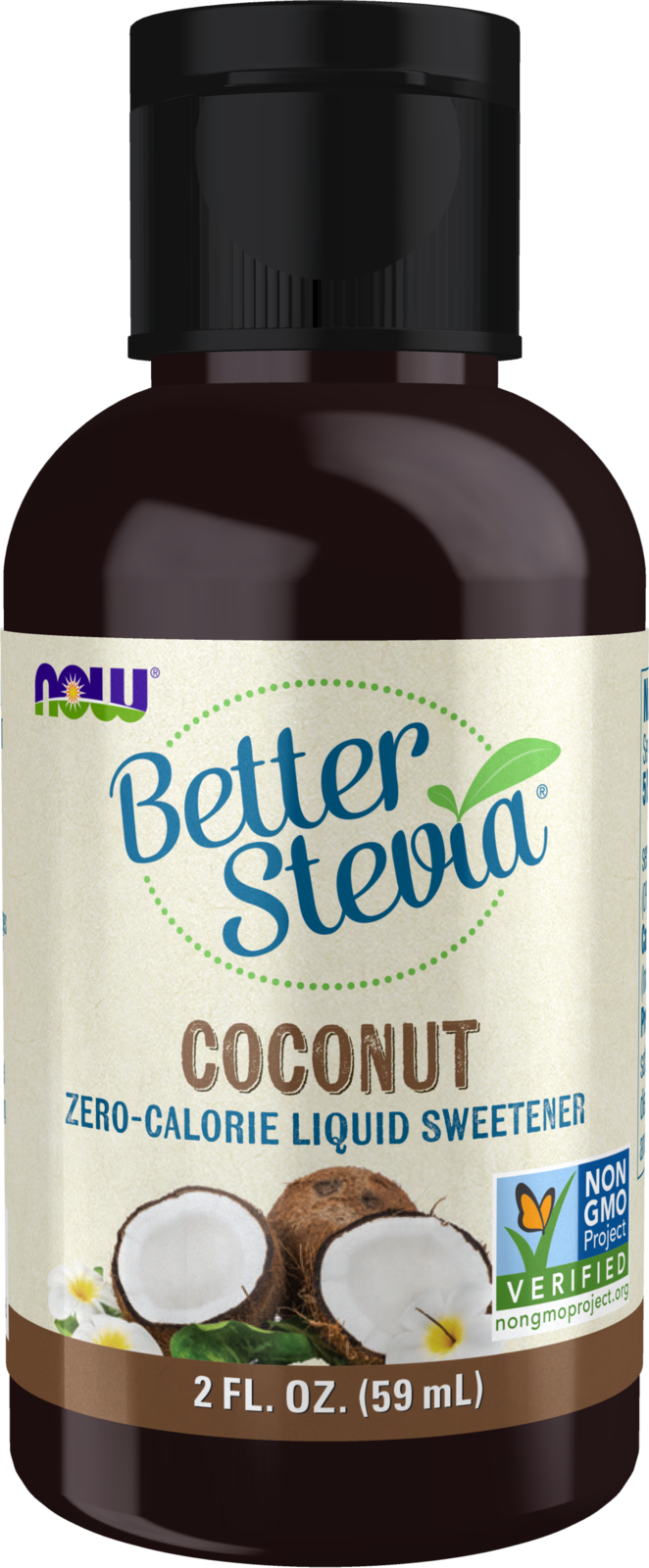 NOW BetterStevia® Coconut Zero-Calorie Liquid Sweetener, 2 fl. oz.