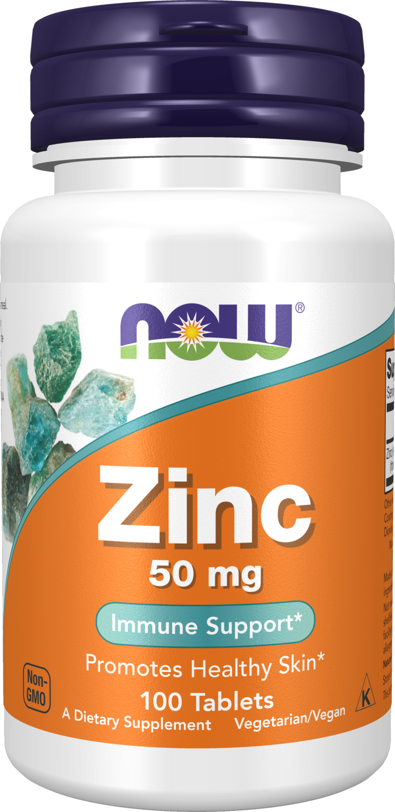 NOW Supplements, Zinc (Zinc Gluconate) 50 mg, Immune Support*, 100 Tabs
