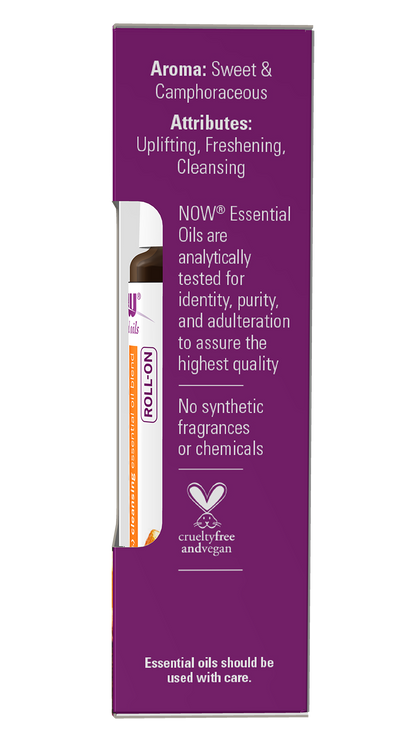 NOW Essential Oils, Seasonal Defense Cleansing Roll On,  10 mL