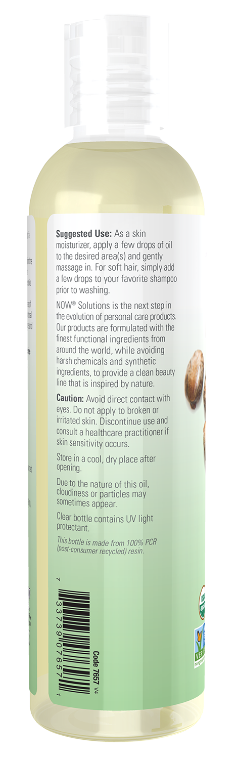 NOW Solutions, Organic Castor Oil, Multi-Purpose, 8 fl. oz