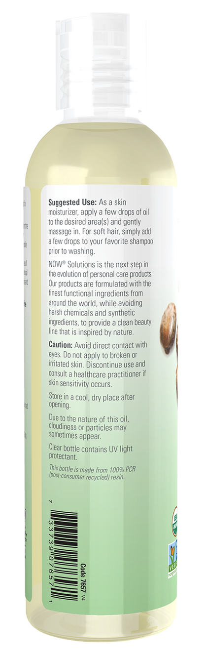NOW Solutions, Organic Castor Oil, Multi-Purpose, 8 fl. oz